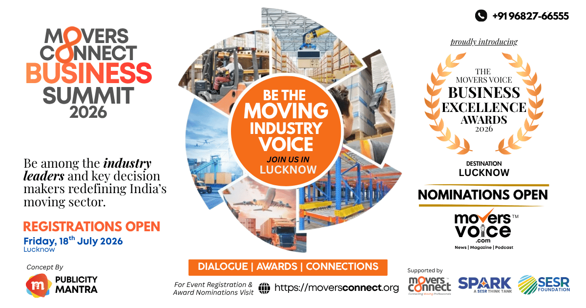 Movers Connect Business Summit 2026 in Lucknow bringing together leaders from India's logistics, relocation, warehousing and movers industry for networking, innovation and business growth.